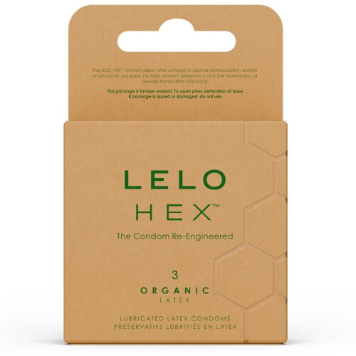 LELO LELO - HEX ORGANIC CONDOM BOX 3 UNITS