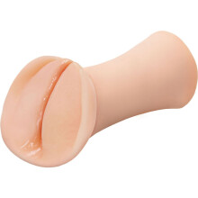 PET Realistisk Håndholdt Masturbator Labia Lys Hud