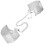 BIJOUX - DÉSIR MÉTALLIQUE SILVER METALLIC HANDCUFFS 1