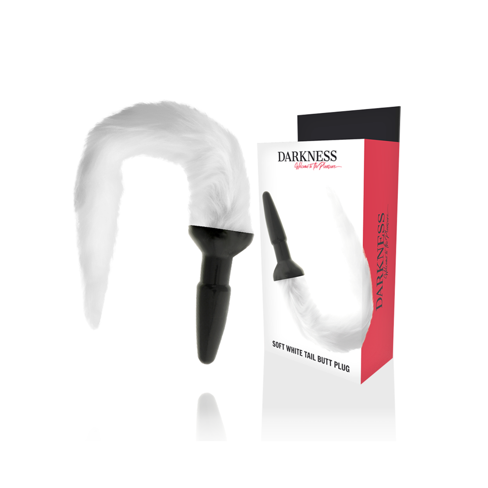 Darkness Anal White Darkness - Silicone Anal Plug With Tail