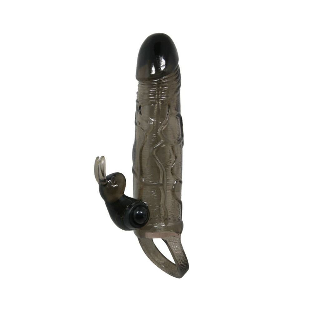Baile For Him Black Baile - Brave Man Penis Cover With Rabbit 16.5 Cm