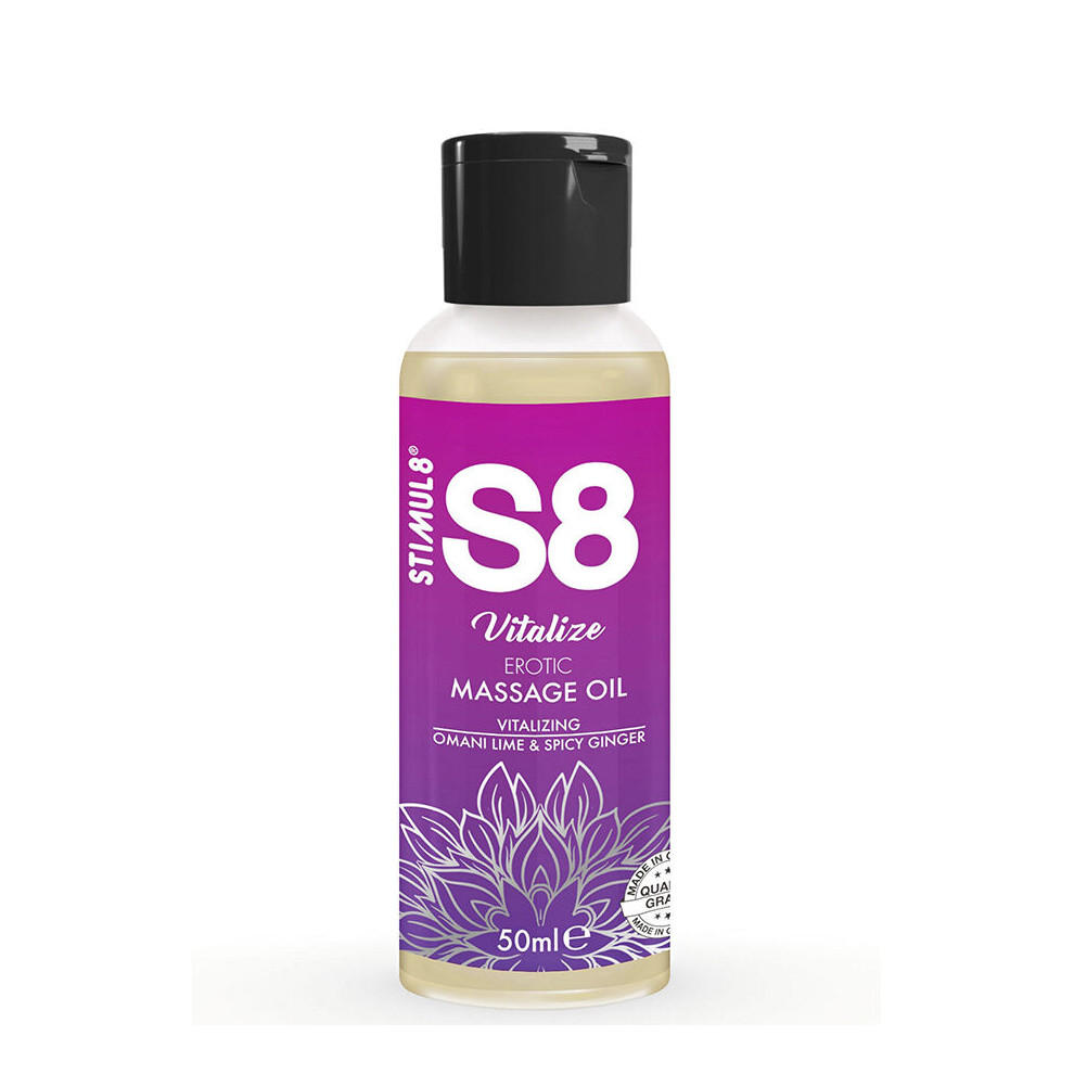 Stimul8 - S8 Vitalize Erotic Massage Oil Lime 50 Ml
