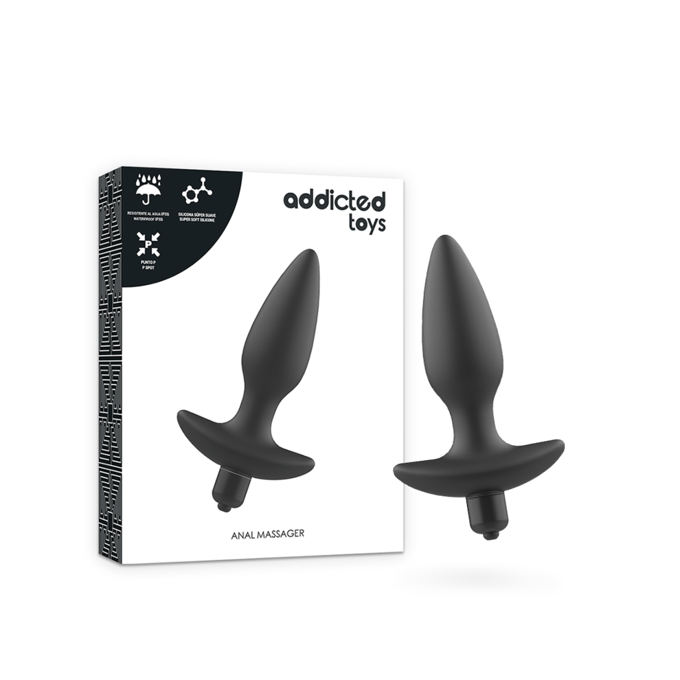 Addicted Toys Black - Massager Plug Anal With Vibration