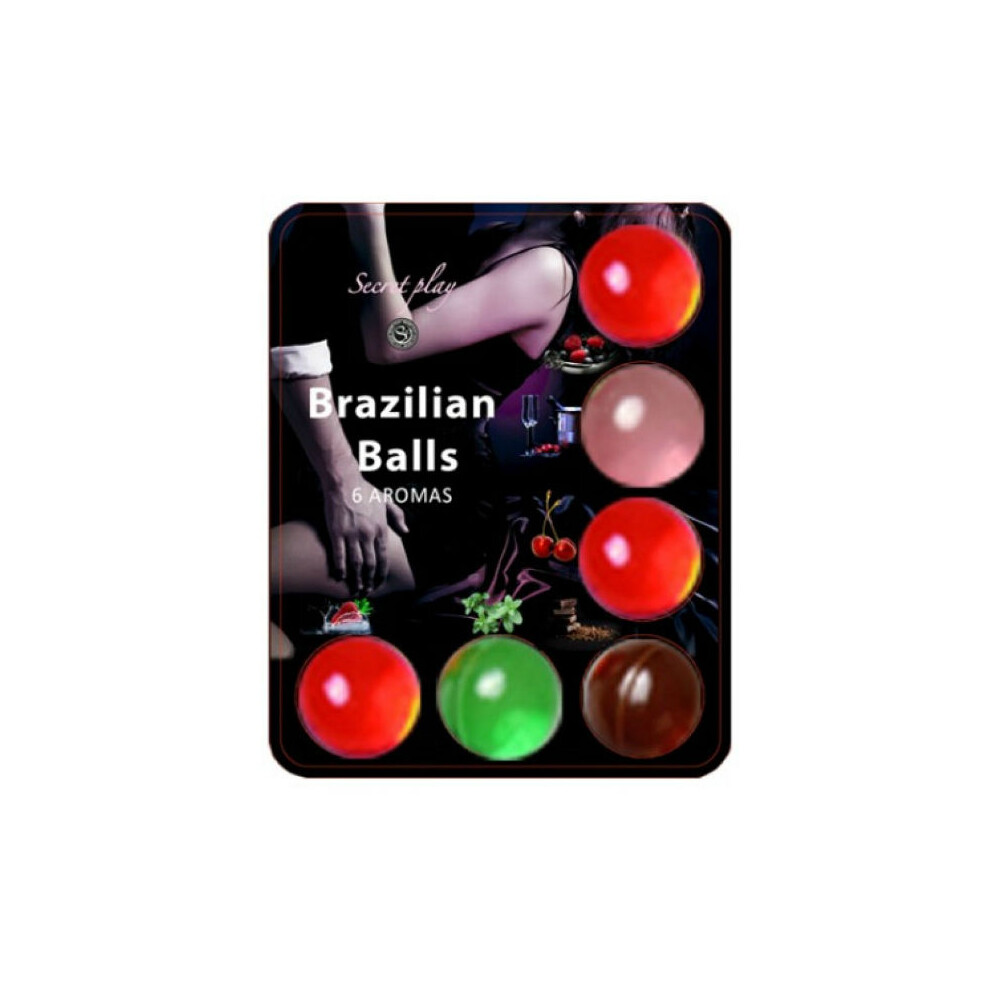 Secretplay Cosmetic Secretplay - Brazillian Balls Lubricant Hot Balls 6 Units