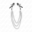 KINK - NIPPLE CLAMPS WITH 3 CHAINS SILVER 20/23/28 CM 2