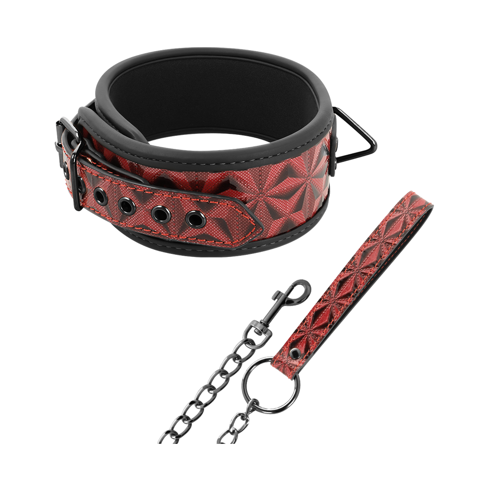 Begme Red Edition Red Begme - Edition Premium Vegan Leather Collar With Neoprene Lining
