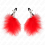 KINK - FEATHER NIPPLE CLAMP RED 7 CM 2