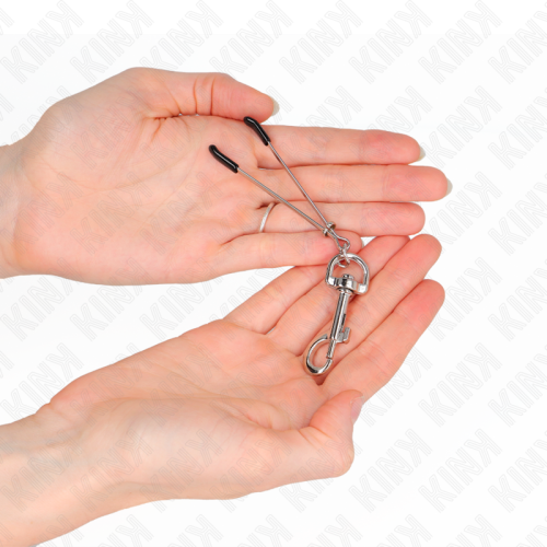 KINK - THIN HOOK NIPPLE CLAMP SILVER 7 CM 2