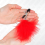 KINK - FEATHER NIPPLE CLAMP RED 7 CM 3