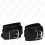 KINK - LOCKABLE DUNGEON WRIST RESTRAINTS BLACK ADJUSTABLE 21-28 CM X 5.5 CM 2