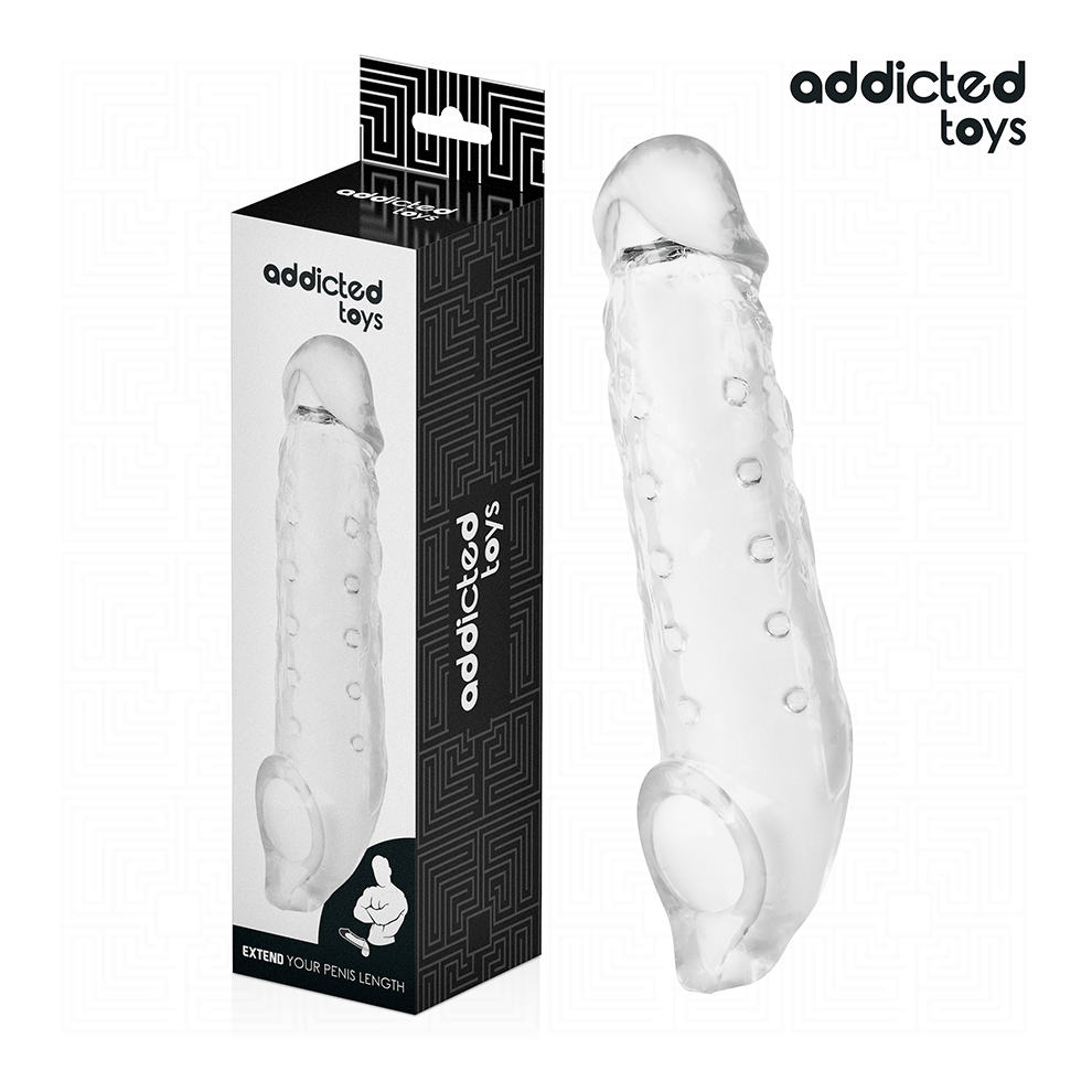Addicted Toys - Transparent Penis Sheath Size M 27 Cm