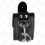 KINK - LOCKABLE DUNGEON WRIST RESTRAINTS BLACK ADJUSTABLE 21-28 CM X 5.5 CM 3