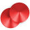 OHMAMA FETISH RED CIRCLE NIPPLE COVERS 1