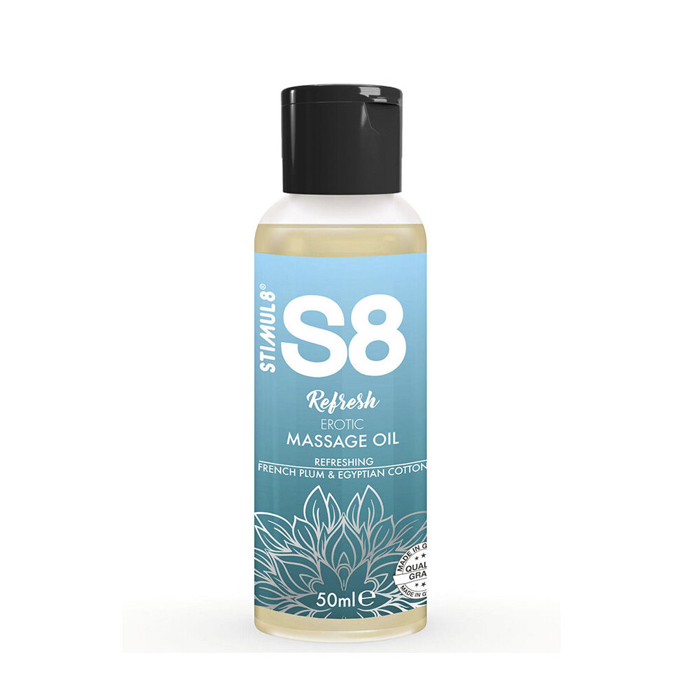 Stimul8 - S8 Refresh Erotic Cotton Massage Oil 50 Ml