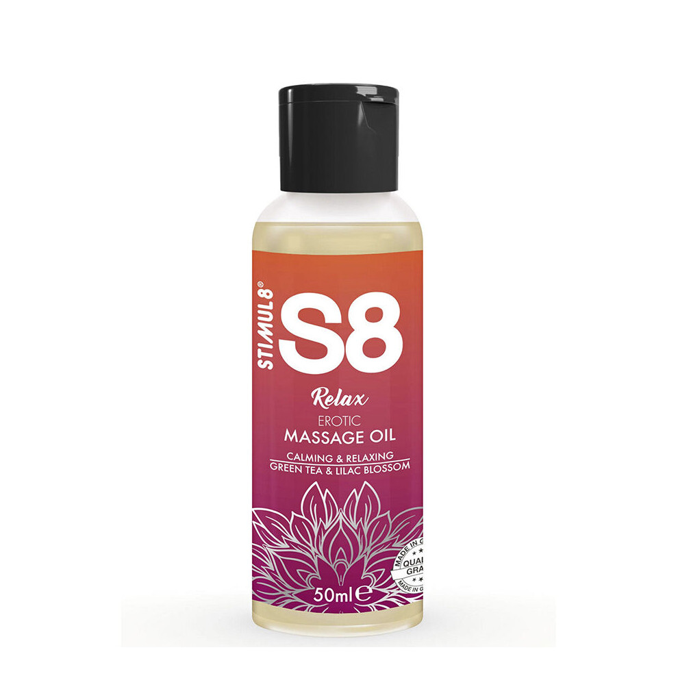 Stimul8 - S8 Relax Erotic Massage Oil Green Tea 50 Ml