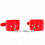 KINK - SHINY HAND CUFFS RED ADJUSTABLE 23-33 CM 1