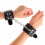 KINK - WRIST RESTRAINTS BLACK WITH RED LINING ADJUSTABLE 20-28 CM X 5.5 CM 3