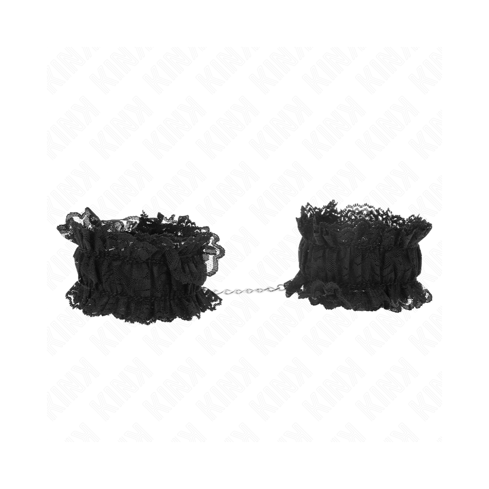 Kink Wrist Restraint Kink - Lace Elastic Wrist Restraints Negro