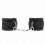 KINK - NYLON BIND HOOK&LOOP WRIST RESTRAINTS BLACK MODEL 2 ADJUSTABLE 18-35 CM X 6 CM 1