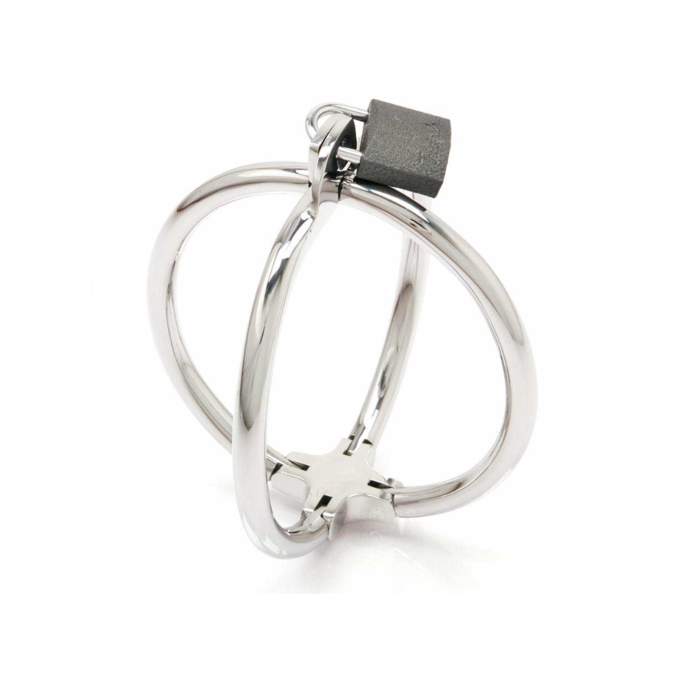 Metal Hard - Criss Cross Handcuff Stainless Steel Restraints