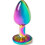 SECRETPLAY - METAL BUTT PLUG RAINBOW SMALL SIZE 7 CM 1