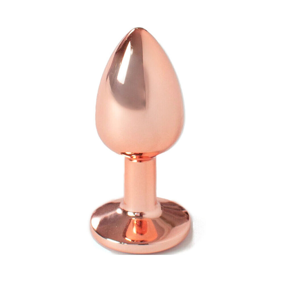 Secretplay Toys Gold Secretplay - Metal Butt Plug Rose Small Size 7 Cm