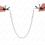 KINK - FLAT CHAIN NIPPLE CLAMPS SILVER 34 CM 5