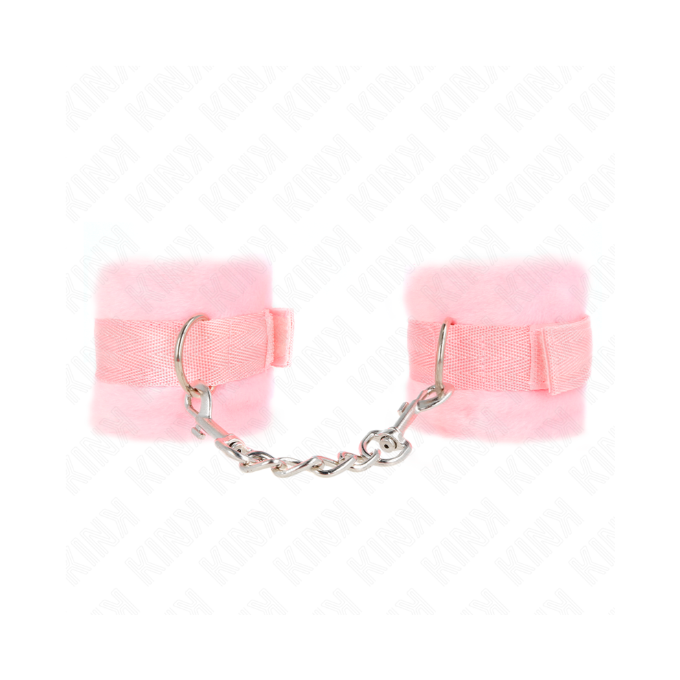 Kink Wrist Restraint Pink Kink - Beginner Fur Hand Cuffs 30 X 7 Cm