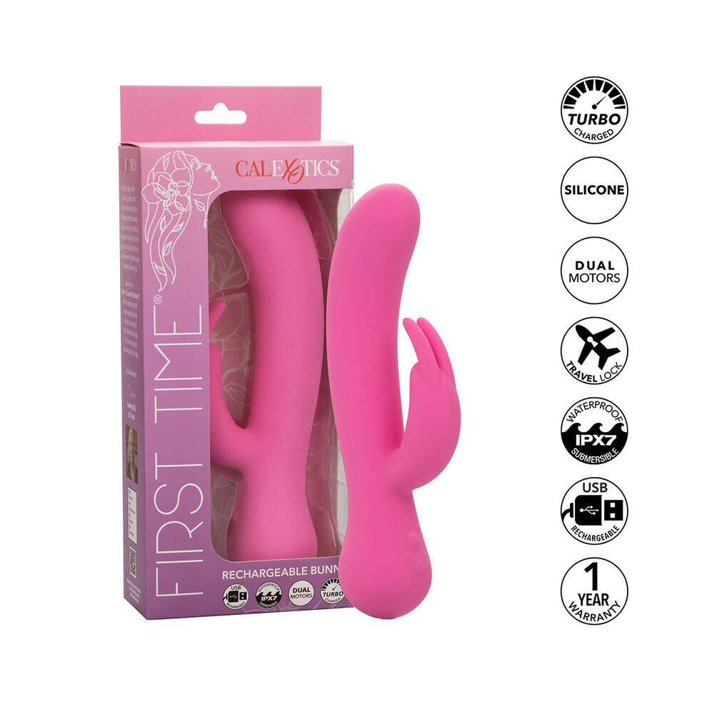 Calexotics Pink - First Time Vibrator Rabbit Rechargeable