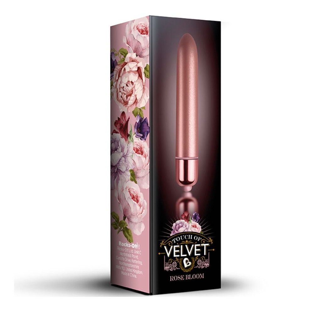 Rocks Off Rocks-Off - Vibrating Bullet Touch Of Velvet Rose Bloom 10 Speeds