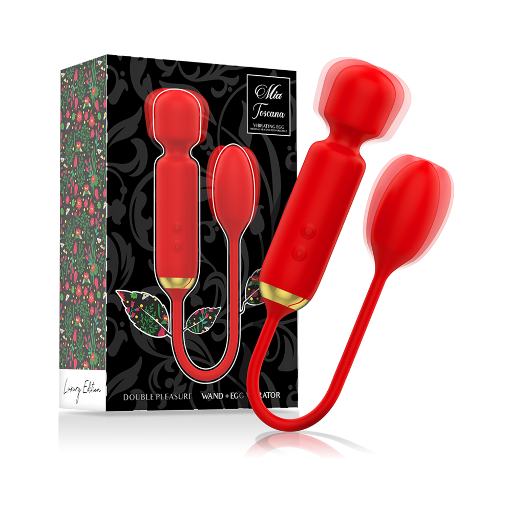 Mia - Toscana Double Pleasure Wand + Vibrating Egg