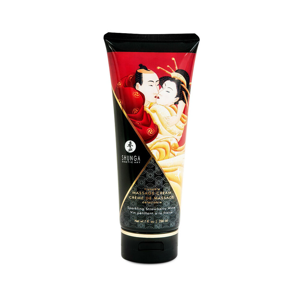 Shunga Massage Cream Cream Shunga - Strawberry And Cava Massage 200 Ml