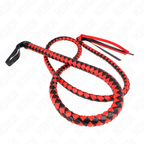 KINK - RED LONG SNAKE WHIP 210 CM 1
