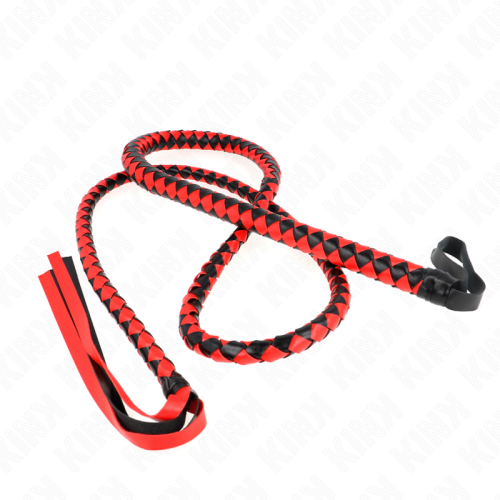 KINK - RED LONG SNAKE WHIP 210 CM 2