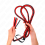 KINK - RED LONG SNAKE WHIP 210 CM 4