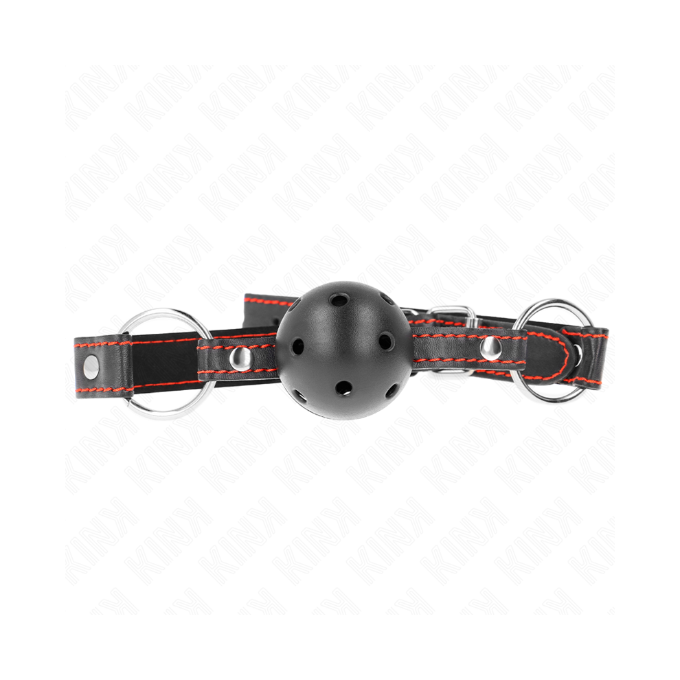 Kink Collar & Gag Black Kink - Hollow Hard Ball Gag Model 2 65 X 2.5 Cm