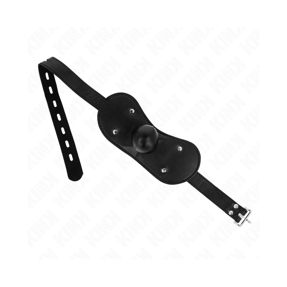 Kink Collar & Gag Kink - Ball Gag Mouth Mask With Lock Adjustable 42-60 Cm