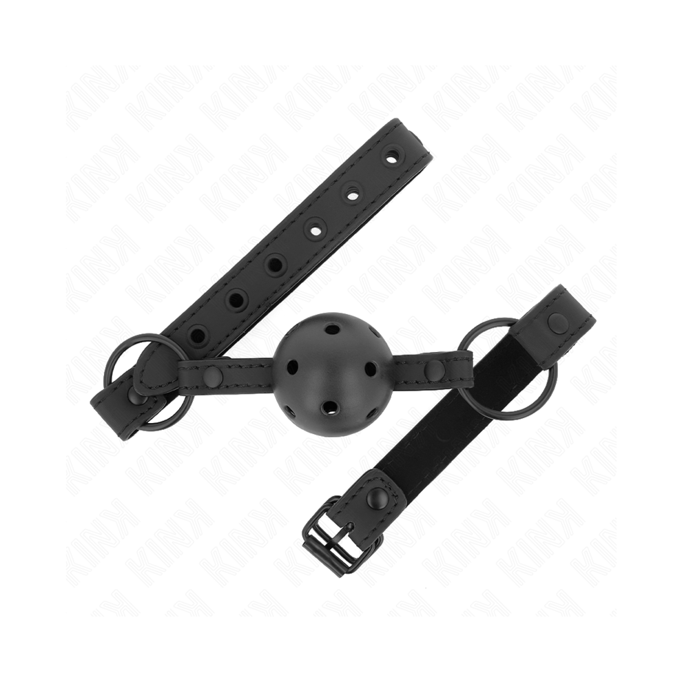 Kink Collar & Gag Kink - Neoprene Ball 4.5 Cm Gag 63.5 X 2 Cm Adjustable 41 X 59 Cm