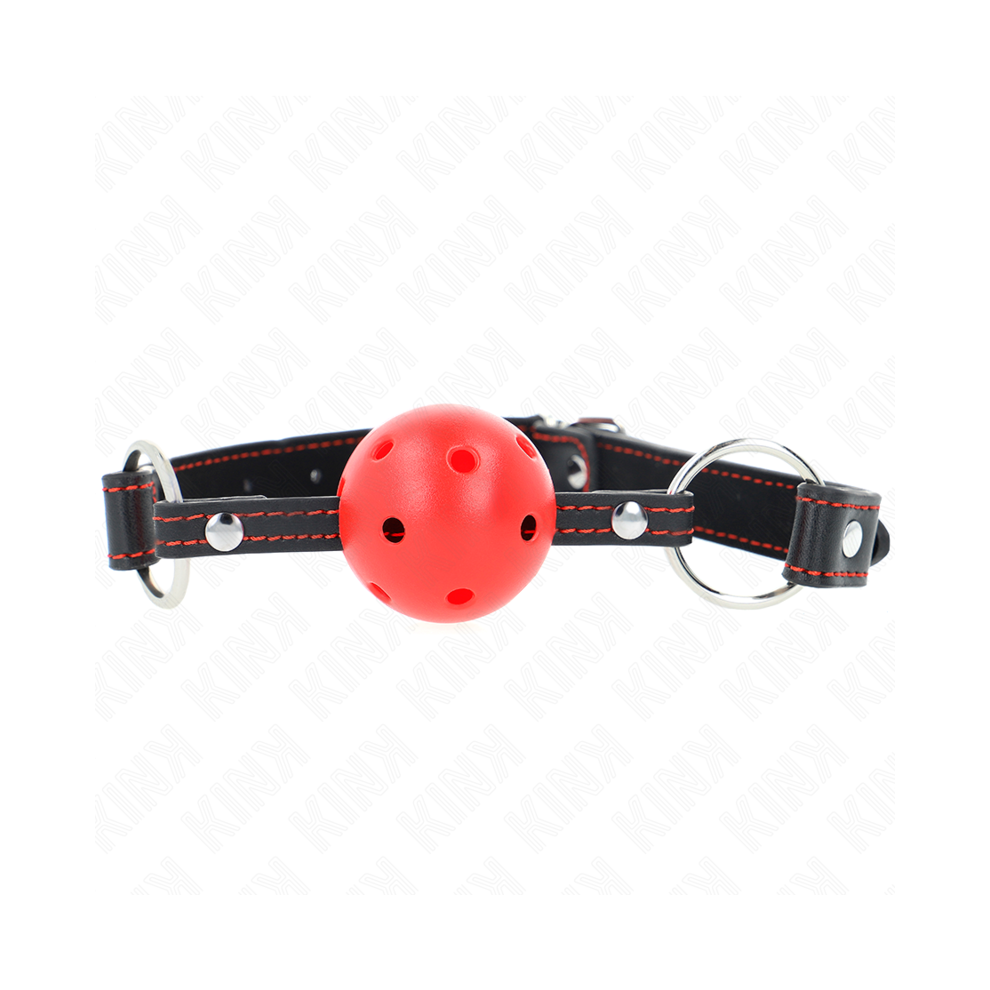 Kink Collar & Gag Red Kink - Hollow Hard Ball Gag Model 2 65 X 2.5 Cm