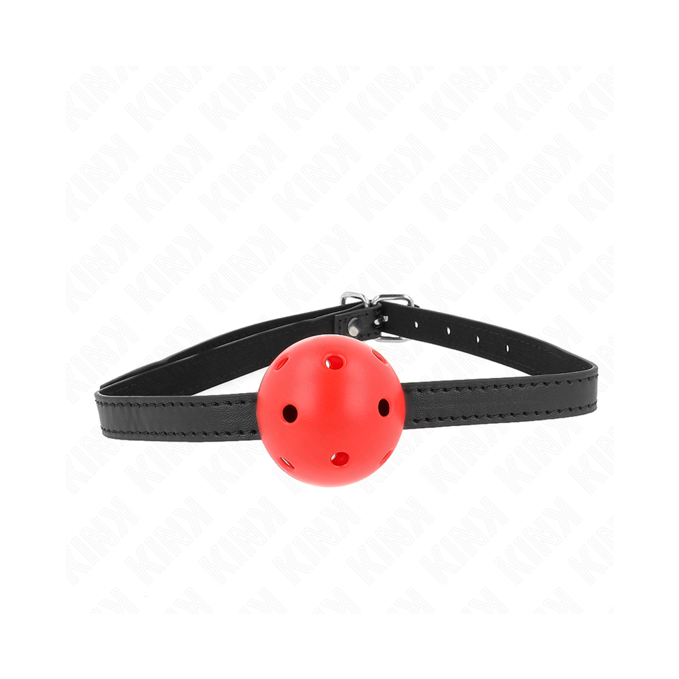 Kink Collar & Gag Red Kink - Simplicity Breathable 4.5 Cm Ball Gag 62 X 1.5 Cm