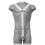 LEATHER BODY - HARNESS MEN WHITE 1