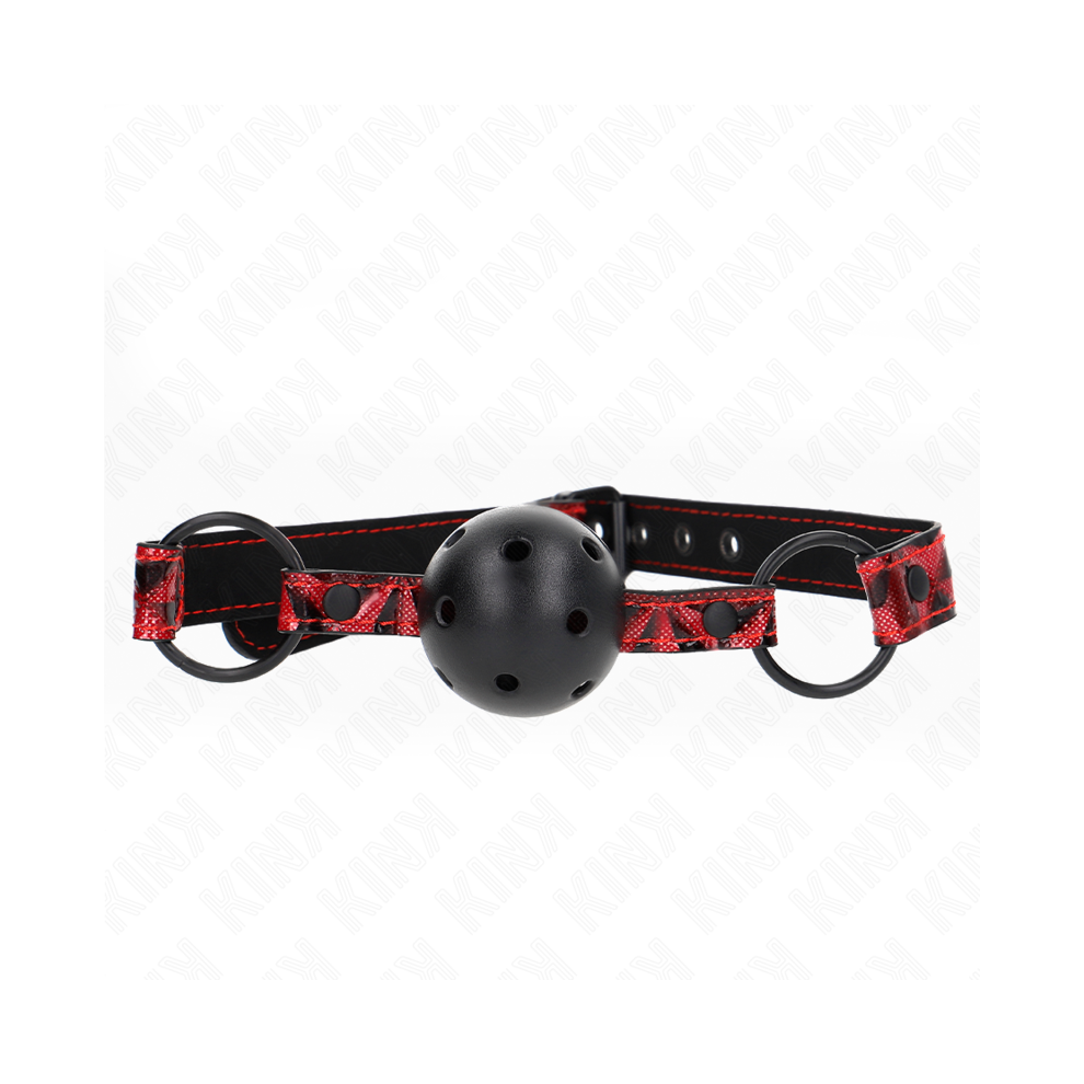 Kink Collar & Gag Kink - Diamond Pattern Ball 4.5 Cm Gag Model 2 64.5 Cm Adjustable 42-60 Cm