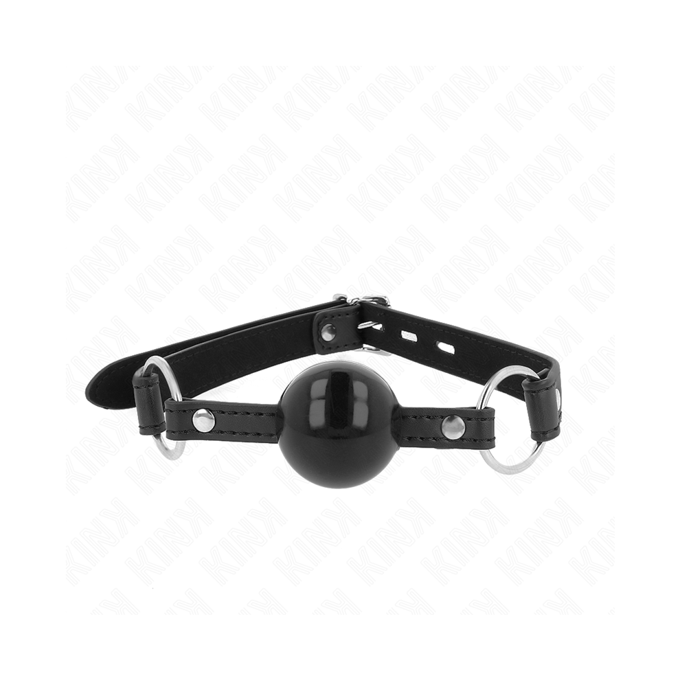 Kink Collar & Gag Black Kink - Tpe Ball 4 Cm Gag With Lock 60 X 2 Cm