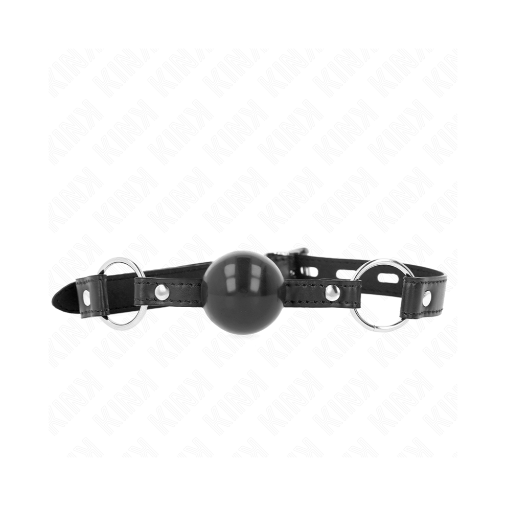 Kink Collar & Gag Black Kink - Tpe Ball 4 Cm Gag 60 X 2 Cm