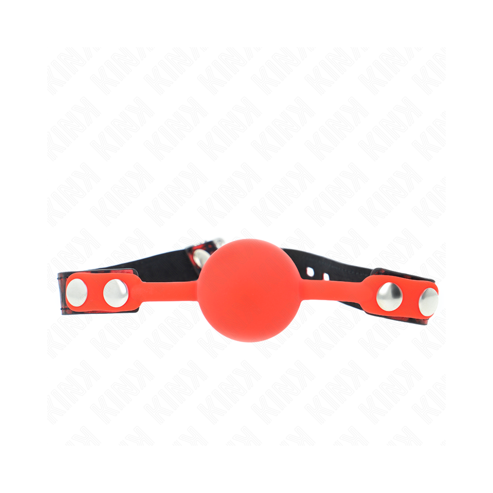 Kink Collar & Gag Kink - Model 2 Silicone Ball 4 Cm Gag With Lock 60 X 2 Cm