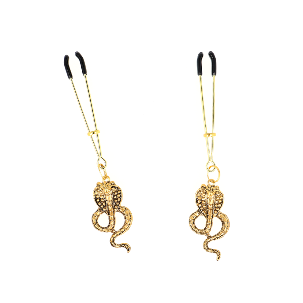 Kink Nipple Grip Kink - Cobra Pendant Nipple Clamps 6 Cm