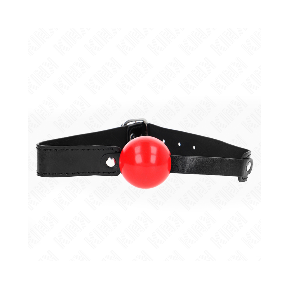 Kink Collar & Gag Kink - Soft Tpe Ball 4 Cm Gag Model 1 66 X 2.5 Cm Adjustable 41-61 Cm