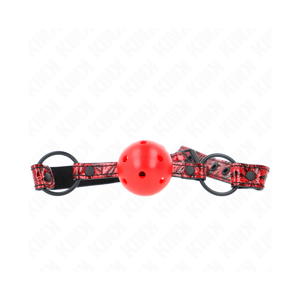 Kink Collar & Gag Kink - Diamond Pattern Ball 4.5 Cm Gag Model 1 64.5 Cm Adjustable 42-60 Cm