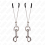 KINK - THIN HOOK NIPPLE CLAMP SILVER 7 CM 1