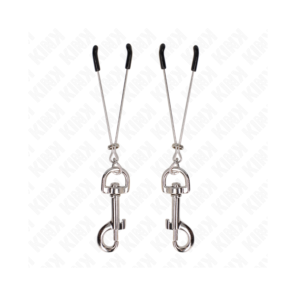 Kink Nipple Grip Silver Kink - Thin Hook Nipple Clamp 7 Cm
